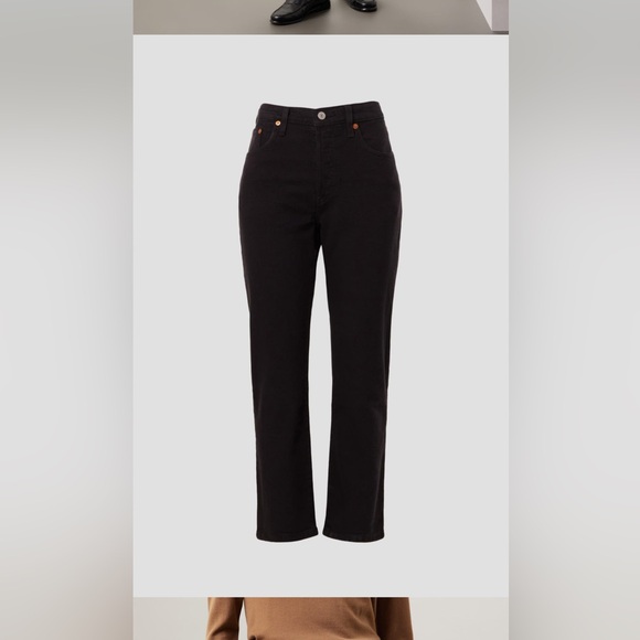 Levi’s Black 501 Crop Jeans - Picture 3 of 9